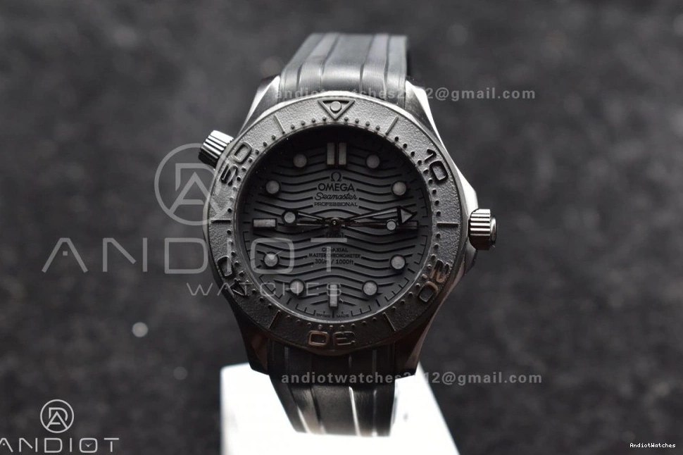 Best Durable Strap 1:1 1066 on 300m Seamaster Black A Dial Black VSF Edition 43.5mm Black Rubber Ceramic 0423